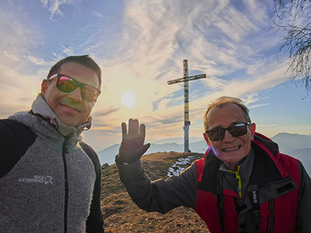 MONTE GIOCO (1366 m) da Forcella di Spettino con bel tramonto-5genn26-FOTOGALLERY